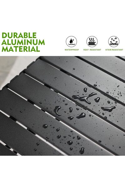 Generic SKY-TOUCH Outdoor Camping Folding Table (Aluminum Top) 95×57×50 cm