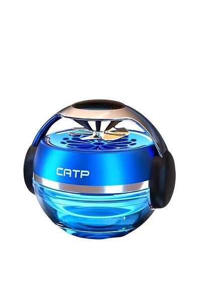 Generic Solar Powered Car Air Freshener Perfume Decoration Dashboard Diffuser Solar Blue