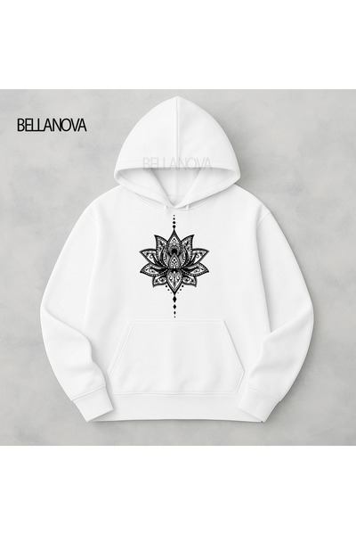 bellanova Κορυφαίας ποιότητας Unisex Φούτερ με κουκούλα και 3 κλωστές