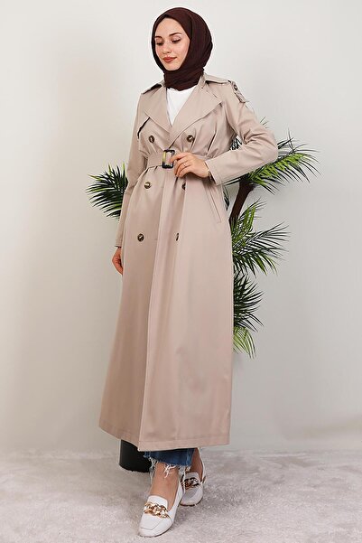 giz astore Mari Trençkot Krem