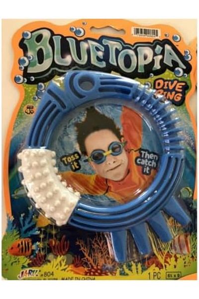 Jaru Blue Topia Dive Rings, Green-Orange-Blue