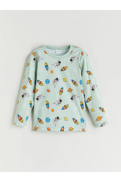 LC Waikiki Printed Boys' Pajama Set (W5)