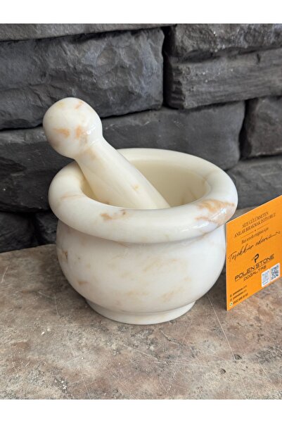 Polen Stone 15x10 Şeker Mermer Havan