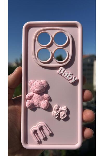 Hatreds Xiaomi Redmi Note 14 Pro 4G Kılıf Çıkartmalı Desenli Kamera Korumalı ...