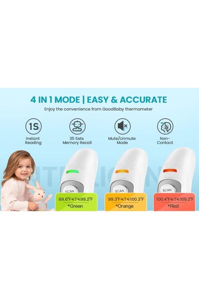 SKY TOUCH SKY-TOUCH Ear and Forehead Thermometer for Kids and Adults