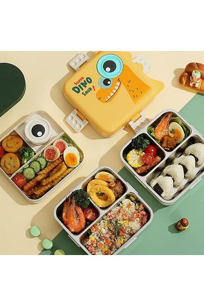 Mobcos Hot Sale Lunch Box 3 Compartment 304 Stainless Steel