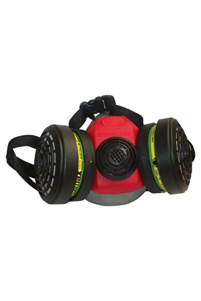 Climax Mască de filtrare a aerului 756 A1B1E1K1 Z, include filtre (negru/roșu)