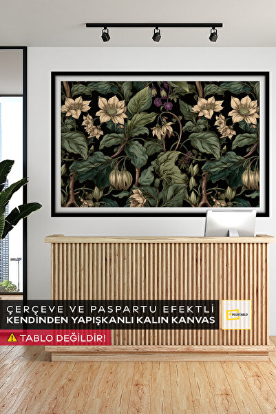 Plustablo Yağmur Ormanı Kendinden Yapışkanlı Poster Duvar Kanvası, Kendinden ...