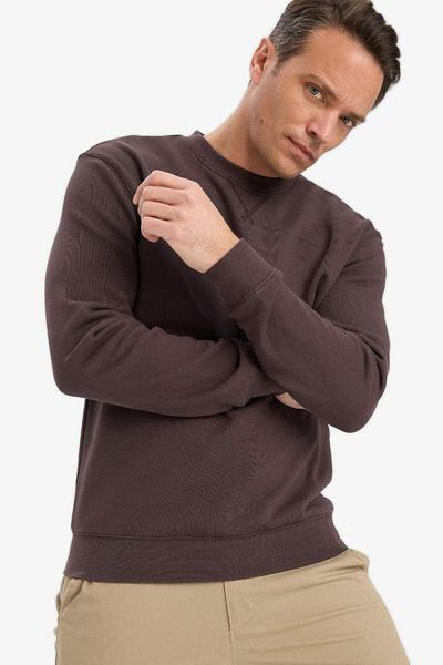 DeFacto New Season 100% Cotton Regular Fit Crew Neck Sweatshirt
