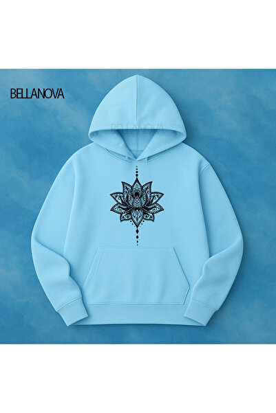 bellanova Κορυφαίας ποιότητας Unisex Φούτερ με κουκούλα και 3 κλωστές