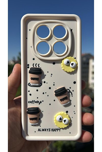 Hatreds Xiaomi Redmi Note 14 Pro 4G Kılıf Çıkartmalı Desenli Kamera Korumalı ...