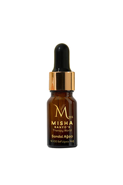Miss Misha Banyo's Therapy World Sandal Ağacı Uçucu Yağı 10 ml %100 Saf ve Do...
