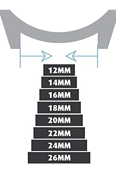 FADO & Fossil Compatible Gray Leather Watch Band 22 mm (276)