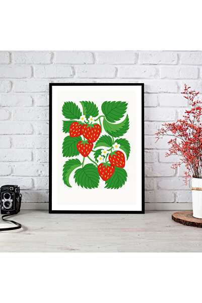 woodsia Tablou cu poster din lemn MDF cu aspect de cadru dintr-o bucată FRMD TEK0510