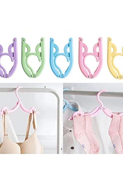 Saatistan Umeraș de călătorie pliabil colorat, pachet de 5, ușor de transportat, design practic