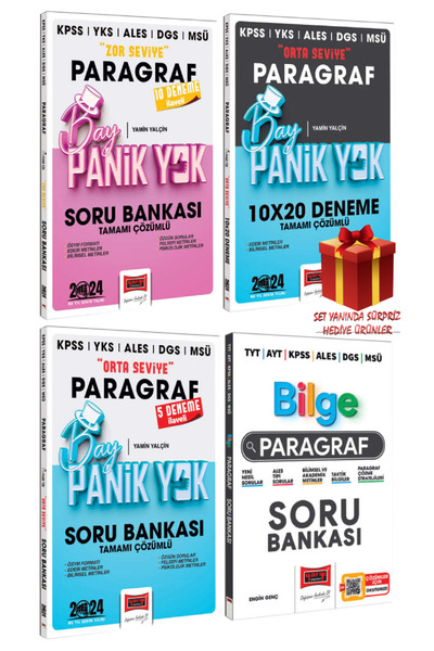 Yargı Yayınları Bay Panik Yok Zor Seviye Soru Bankası+ Orta Seviye Soru Banka...