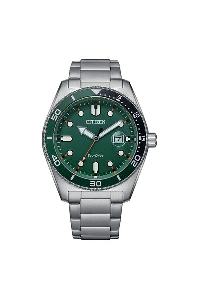Citizen ساعة سيتيزن مارين إيكو درايف رجالية - AW1768-80X
