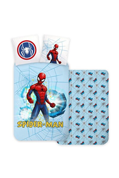 SPIDERMAN Light Blue children's bedding set 100×135 cm, 40×60 cm