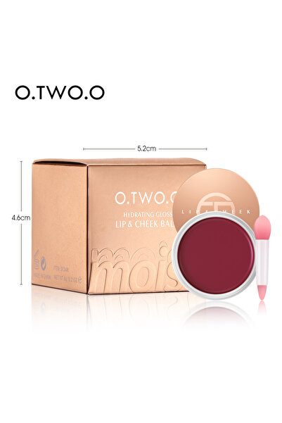 O.TWO.O Cosmetics ملمع الشفاه والخدود المرطب من O.TWO.O - توهج 2 في 1 للشفاه ...
