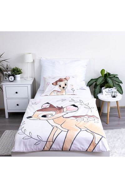 Bambi Disney Beige children's bedding cover 100×135cm, 40×60 cm