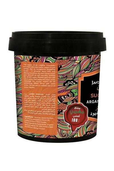Jardin D Oleane Black Sugar Scrub with Argan Oil and Coffee 600g