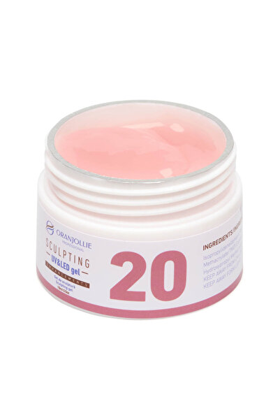 Intisimo Gel UV pentru sculptarea unghiilor, Nail Art, Densitate mare, Modelare ușoară, Cod culoare nr. 20, 15 ml