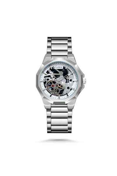 catera Men's Silver Open Dial Watch