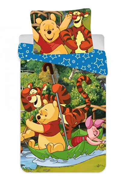Winnie The Pooh Disney Winnie the Pooh Rafting Children's Bedding Set 90×140cm, 40×55 cm