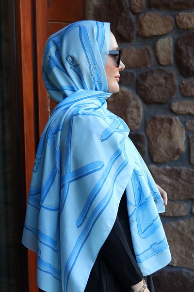Modechic Collection Belt Pattern Cotton Hijab Shawl
