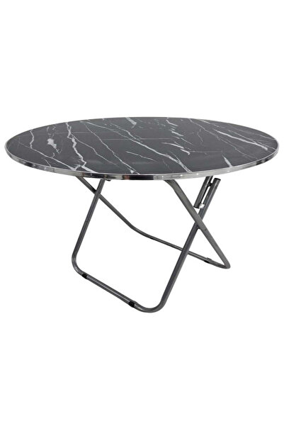 Türkiye Elegant Round Marble Side Table - Perfect for Any Space!