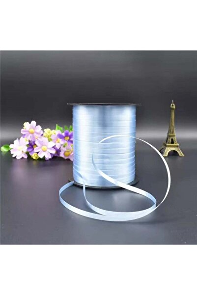 Generic بالون وشريط هدايا بطول 450 مترًا - لون أزرق سماوي