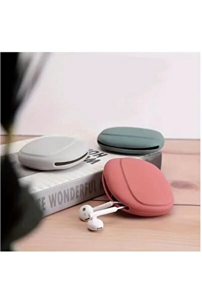 SOSYETEZGAHI Mini Silikon Taşınabilir Kulaklık ve Şarj Aleti Koruyucu Organiz...