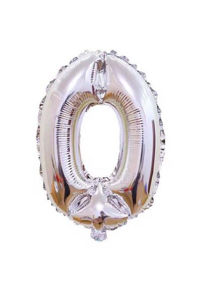 Generic Little Lolo Number 0 Foil Balloon – Large 40 Inch – Gold or Silver