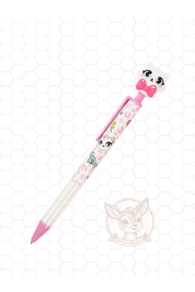 Cem Dolphin Kedi Figürlü 0,7 Uçlu Kalem Mekanik Versatil Kalem (1 Adet)