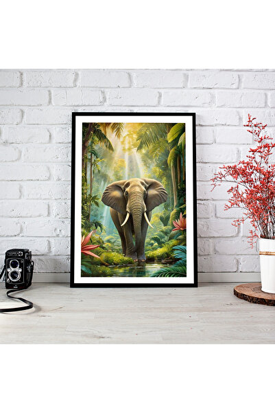 woodsia Tablou cu poster din lemn MDF cu aspect de cadru dintr-o singură bucată ANMD TEK0342