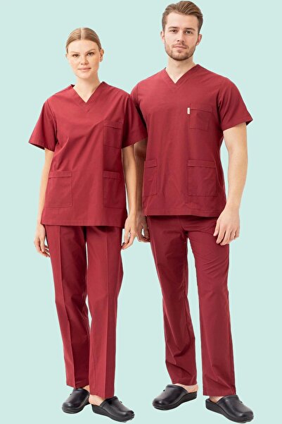 PayBuy بنطلون بورجوندي من القطن تيري مع زي Is Gvenligi Santolina مرن وأربطة م...