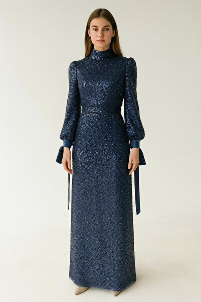 setri 4467 ABİYE ELBİSE ÖNÜ VE ARKASI BOYDAN BOCUK VE PUL İŞLEMELİ KOL UÇLARI...