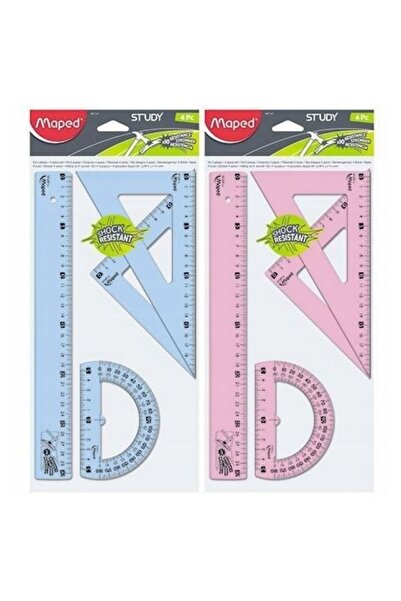 Maped Study Kırılmaz 30 Cm Çizim Seti 4 Lü 3154149817016