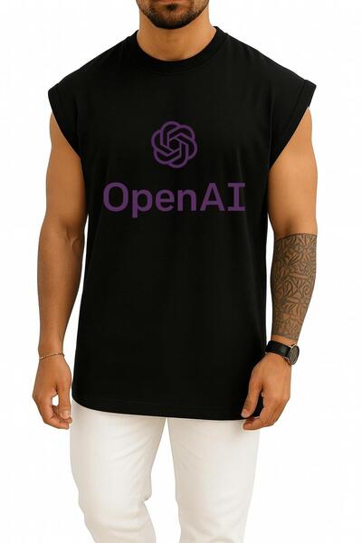 Bahriyeli Collection supradimensionat Openai Chatgpt Logo Atlet cu design pe ...