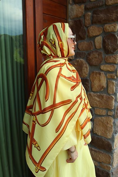 Modechic Collection Belt Pattern Cotton Hijab Shawl