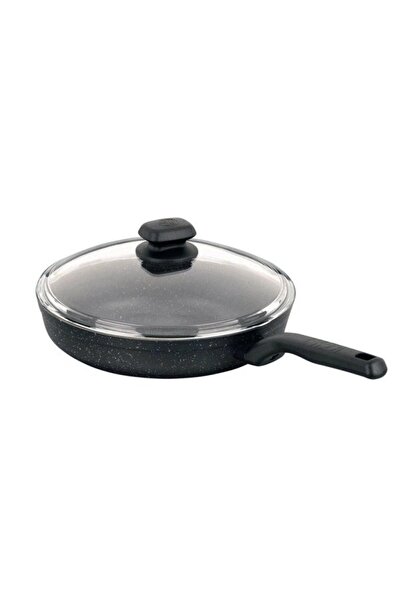 KORKMAZ Ornella Frying Pan with Glass Lid. Capacity 28x5.5CM /3.0LT . / A1347-1