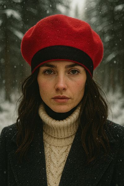 LAGRANZE Winter Women's Painter Beret Hat – Stylish and Warm Woolen Hat