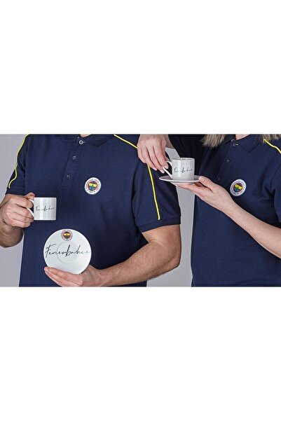 Neva Fenerbahçe Lisanslı El Yazılı 2'li Kahve Fincan Takımı