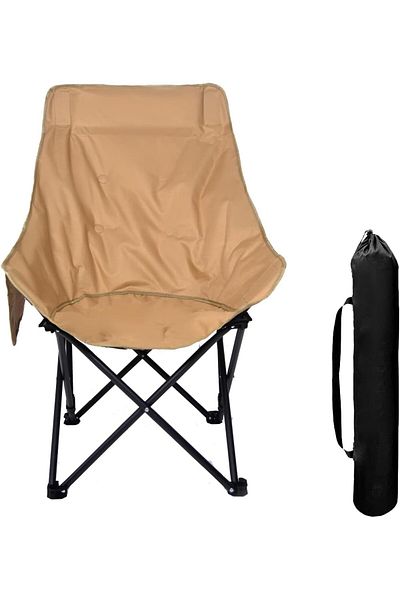 Türkiye Foldable Outdoor Chair, Lawn Chair, Highback Camping Chairs for Adults, Folding Chairs for Outside,