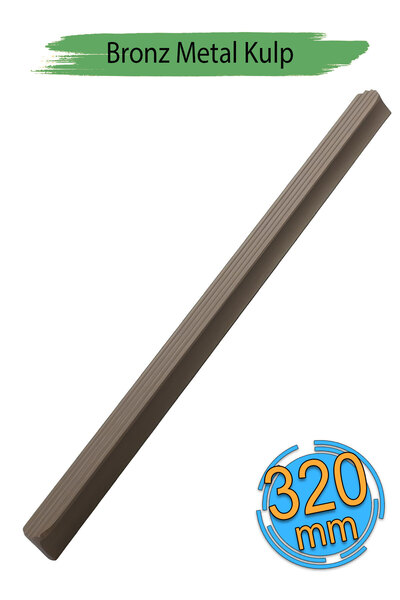 Badem10 Dombay Mat Bronz Metal Kulp 320 mm 32 cm Mutfak Dolabı Kulbu Kulpu Mo...