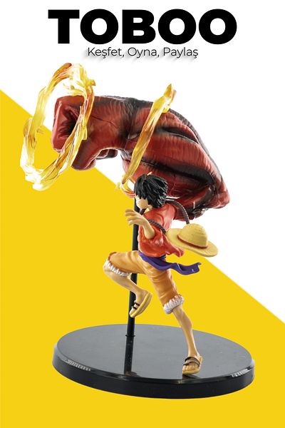 shop One Piece Monkey D. Luffy Gear 5 Action Figure - Chibi Luffy C Red Fist Anime Figure 12cm