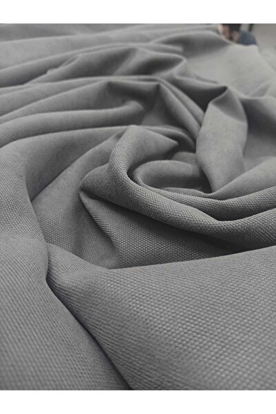 perde zamanı Paris Ada Fon Perde (Gri )Yumuşak Doku (Büzgülü Ekstrafor)