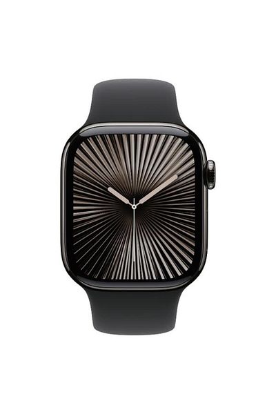 Apple Smartwatch Watch 10 GPS Cellular, Slate Titanium 46mm, 64GB, Black Sport Band - S/M