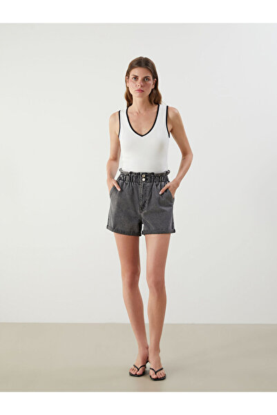LC Waikiki Women's Jean Shorts with Waist Cord for Style Enthusiasts from Uzg...