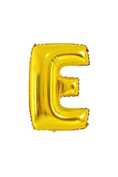 Generic Letter E Foil Balloon – Large 40 Inch – Gold